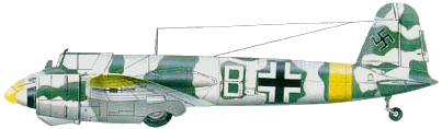 Henschel Hs.129B-1 в зимней камуфляжной окраске