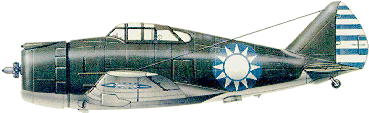 P-43A «Lancer» с опознавательными знаками гоминдановских ВВС