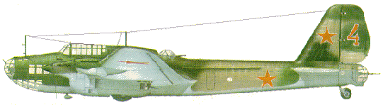 Пе-8 с двигателями АМ-35