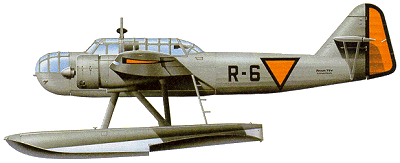 Fokker T.VIII-W из 4 авиагруппы ВВС Нидерландов