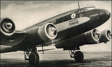пассажирский вариант FW.200 «Kondor» с опознавательными знаками «Люфтганзы»