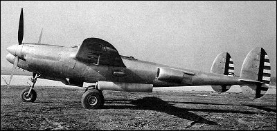 Lockheed XP-49 вид сбоку