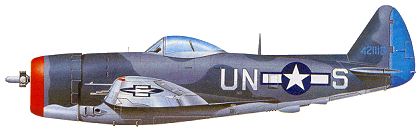 Republic P-47N «Thunderbolt» времен Корейской войны