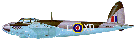 Mosquito Mk.IV из 139 эскадрильи Королевских ВВС